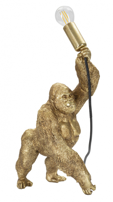 Veioza Gorilla, Rasina, Auriu, 40x22.5x16 cm [2]
