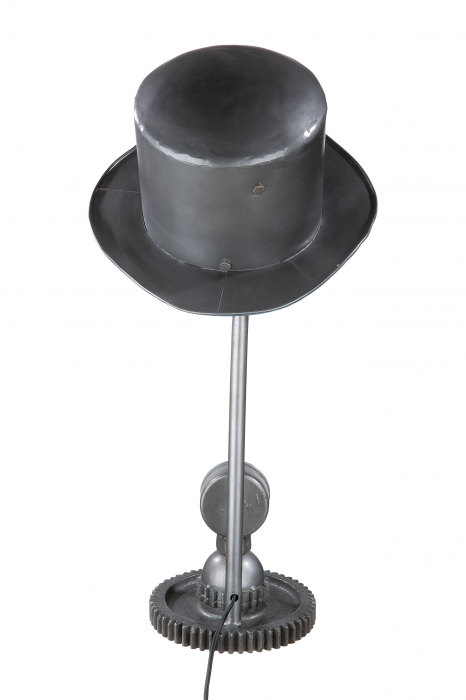 Veioza Hat, Metal, Argintiu, 32x68x32 cm [2]