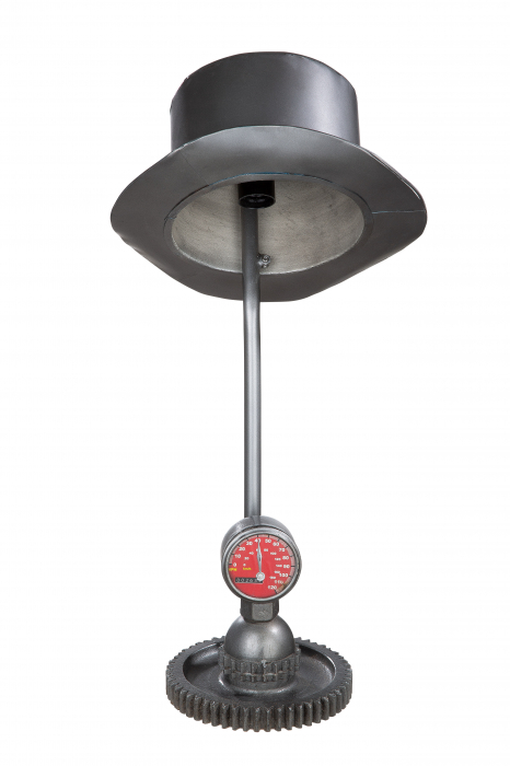 Veioza Hat, Metal, Argintiu, 32x68x32 cm [3]