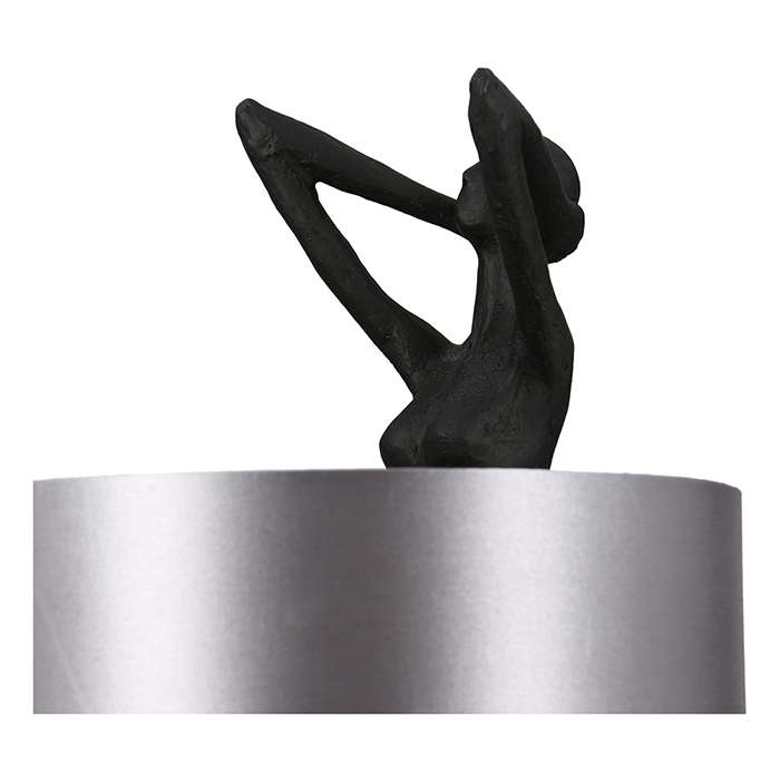 Veioza Lady, rasina/panza, argintiu/negru, 61x25.5 cm [3]