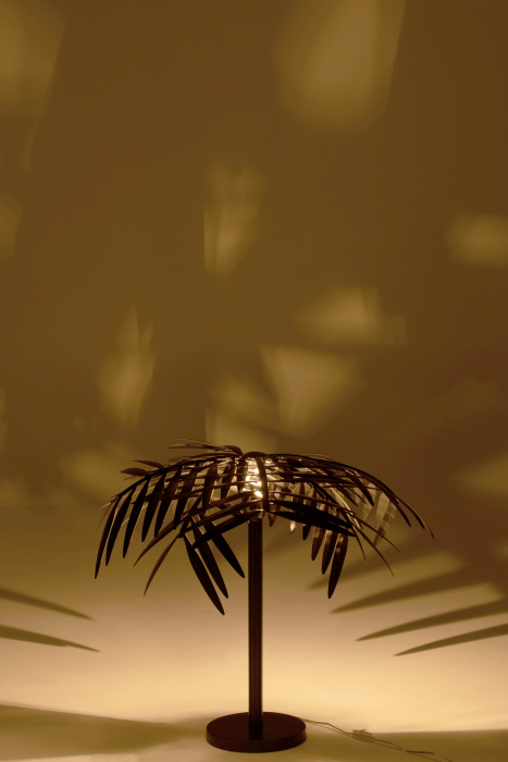 Veioza Leaf, Metal/Fier, Negru, 60x60x73 cm [3]