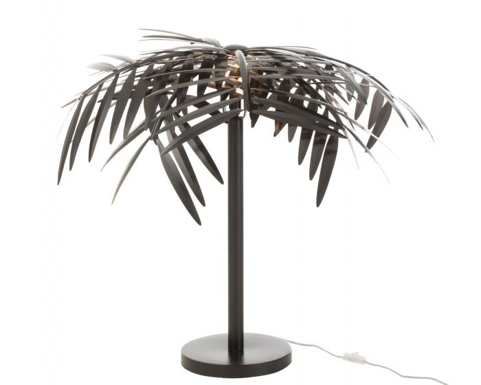 Veioza Leaf, Metal/Fier, Negru, 60x60x73 cm [2]