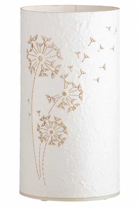 Veioza LED Pusteb, Hartie, Crem, 10.5x10.5x20.5 cm [3]