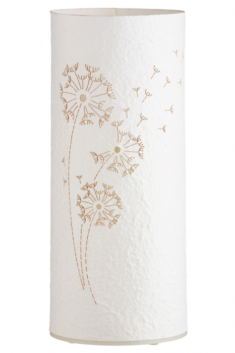 Veioza LED Pusteb, Hartie, Crem, 10.5x10.5x25.5 cm [3]