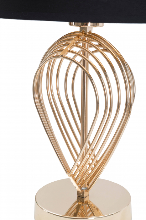 Veioza Maxt, Fier, Auriu/Negru, 44x24x24 cm [5]