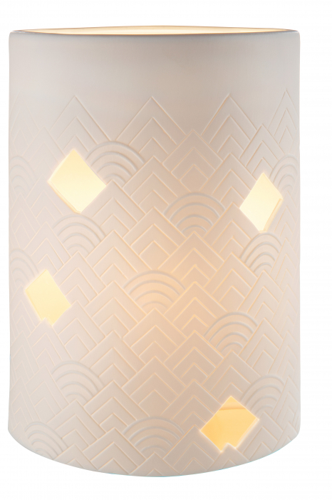 Veioza Modern, Portelan, Alb, 18x28x10.5 cm [2]