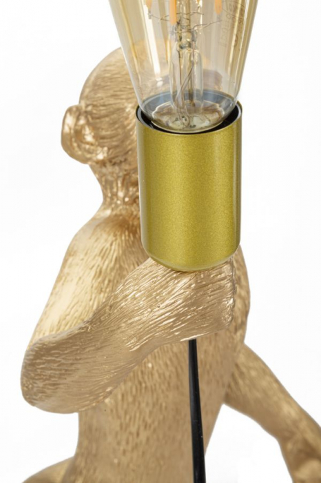 Veioză, Monkey, Auriu, Cm Ø 26X34X55 [6]