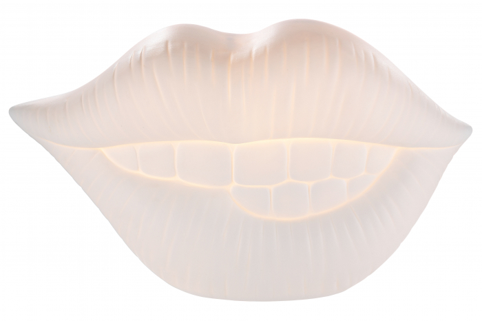 Veioza Mouth, Portelan, Alb, 29.5x17x13 cm [2]