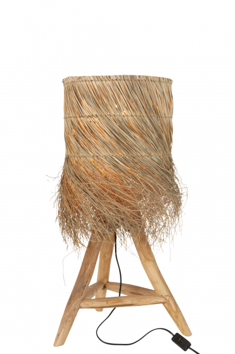 Veioza Rafi, Rattan/Bambus, Natural, 48x48x66.5 cm [2]