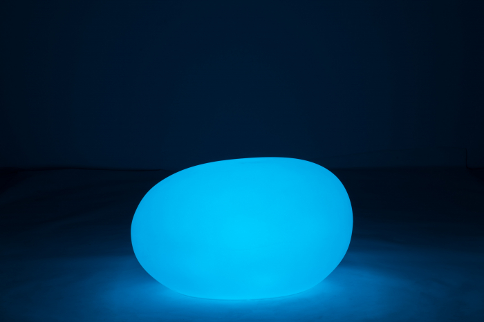 Veioza Stone, Plastic/Fibre sintetice, Alb/Multicolor, 82.5x62x65 cm [10]