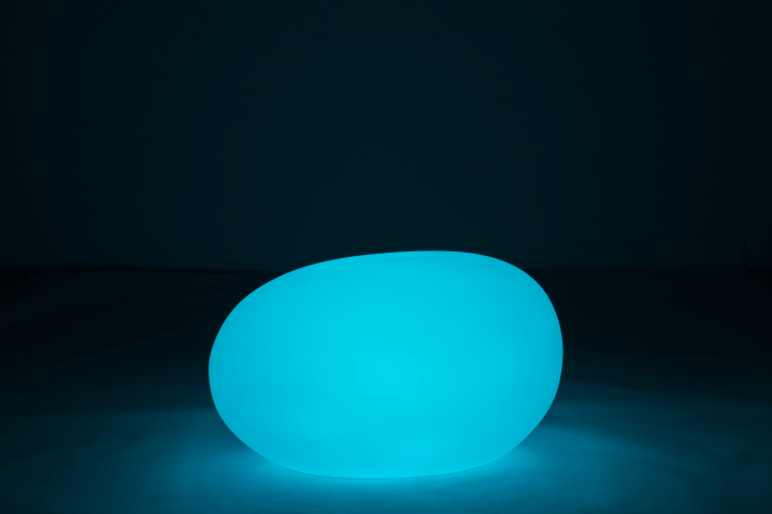 Veioza Stone, Plastic/Fibre sintetice, Alb/Multicolor, 82.5x62x65 cm [9]