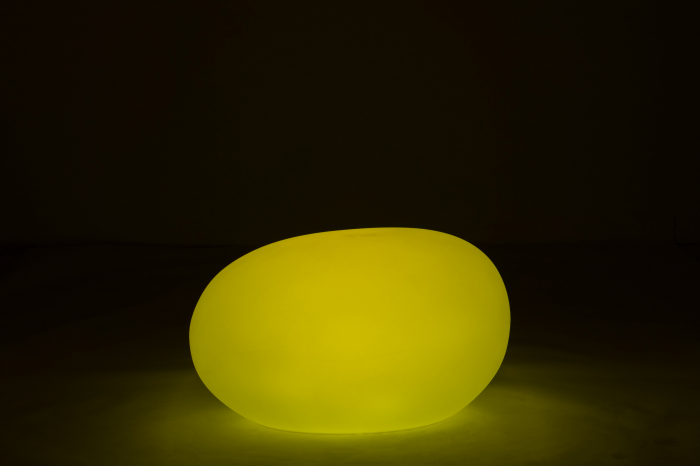 Veioza Stone, Plastic/Fibre sintetice, Alb/Multicolor, 82.5x62x65 cm [5]