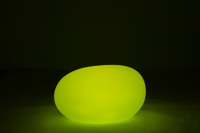 Veioza Stone, Plastic/Fibre sintetice, Alb/Multicolor, 82.5x62x65 cm [6]