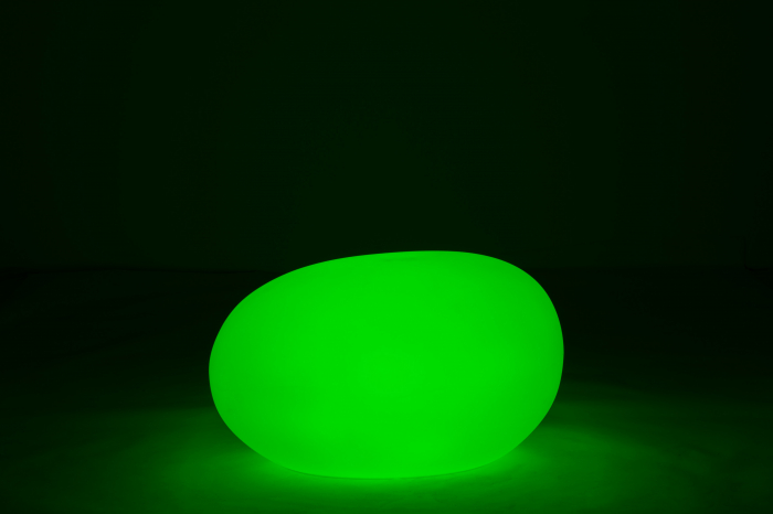 Veioza Stone, Plastic/Fibre sintetice, Alb/Multicolor, 82.5x62x65 cm [7]