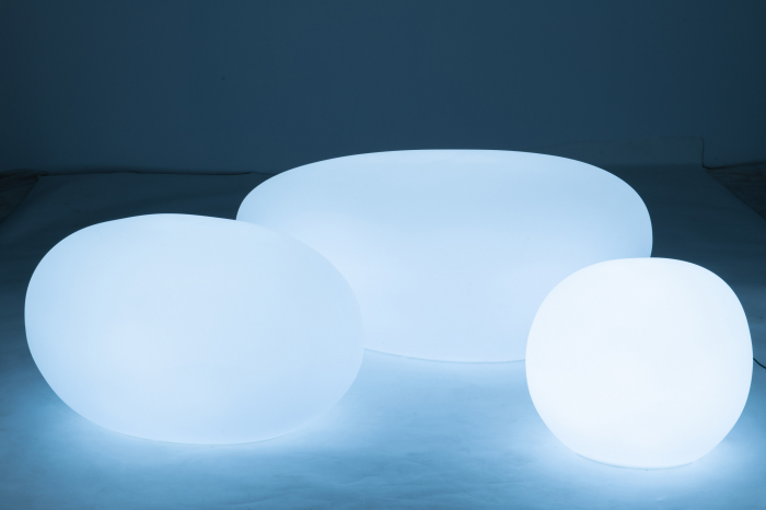 Veioza Table, Plastic/Fibre sintetice, Alb/Multicolor, 111x80x50 cm [17]