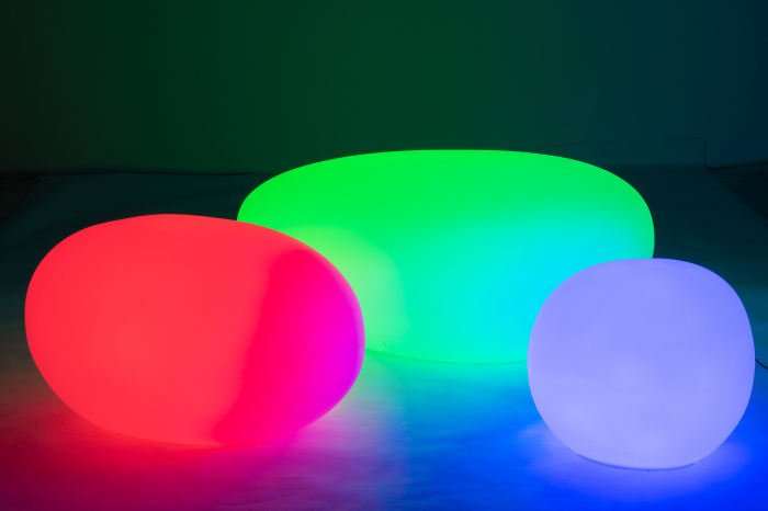 Veioza Table, Plastic/Fibre sintetice, Alb/Multicolor, 111x80x50 cm [18]