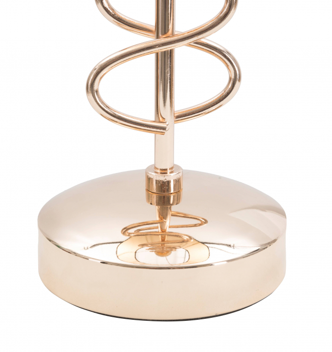 Veioza X, metal, Auriu/Negru, 61,5x30x30 cm [4]