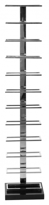 VINOLO, Suport pentru vin de podea, pentru 12 sticle, nichel, H.140, L.30, W.20 [2]