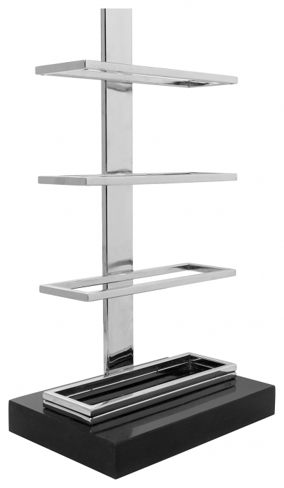 VINOLO, Suport pentru vin de podea, pentru 12 sticle, nichel, H.140, L.30, W.20 [5]