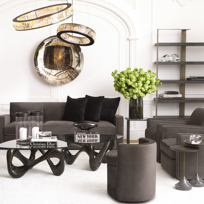 Vitrina, Geo furnir, gri cărbune, Dims: W. 120.5 | D. 40 | H. 230 (CM) [7]