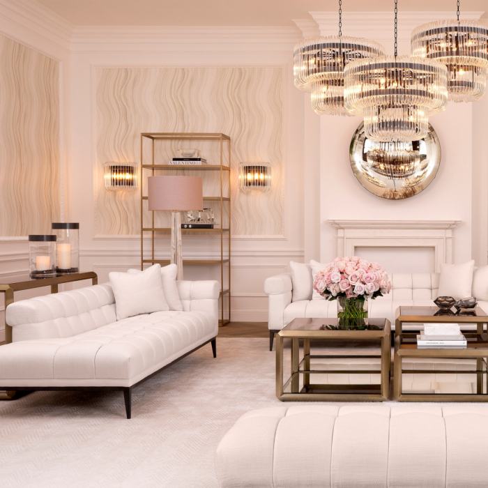 Vitrina, Omega sticlă fumurie cu finisaj alamă, Dims: W. 95 | D. 40 | H. 225  (CM) [2]