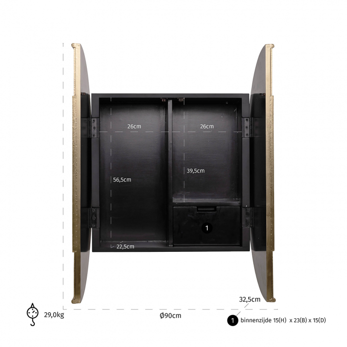 Dulap de perete Bowie [5]