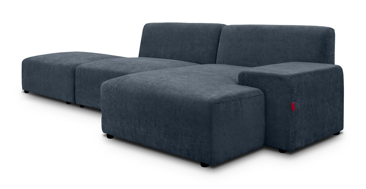 Zen canapea fixa de 2 locuri si taburet - sezlong dreapta [2]