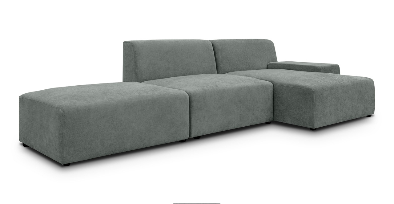 Zen canapea fixa de 2 locuri si taburet - sezlong dreapta [3]