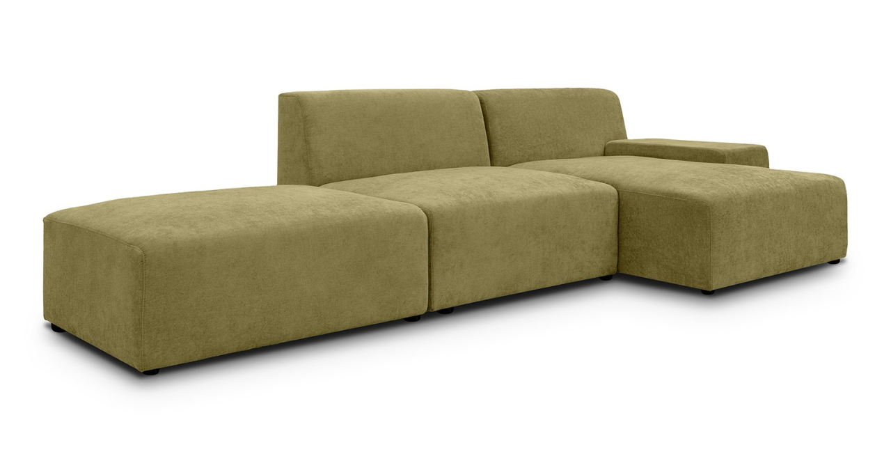 Zen canapea fixa de 2 locuri si taburet - sezlong stanga [3]