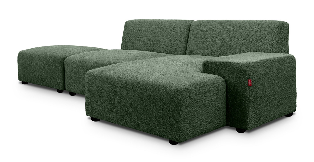 Zen canapea fixa de 2 locuri si taburet - sezlong dreapta [2]