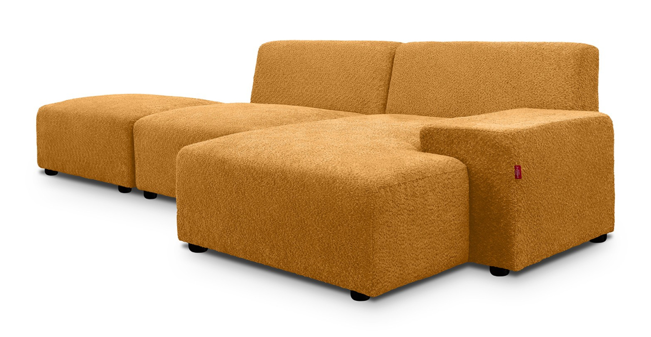 Zen canapea fixa de 2 locuri si taburet - sezlong stanga [2]