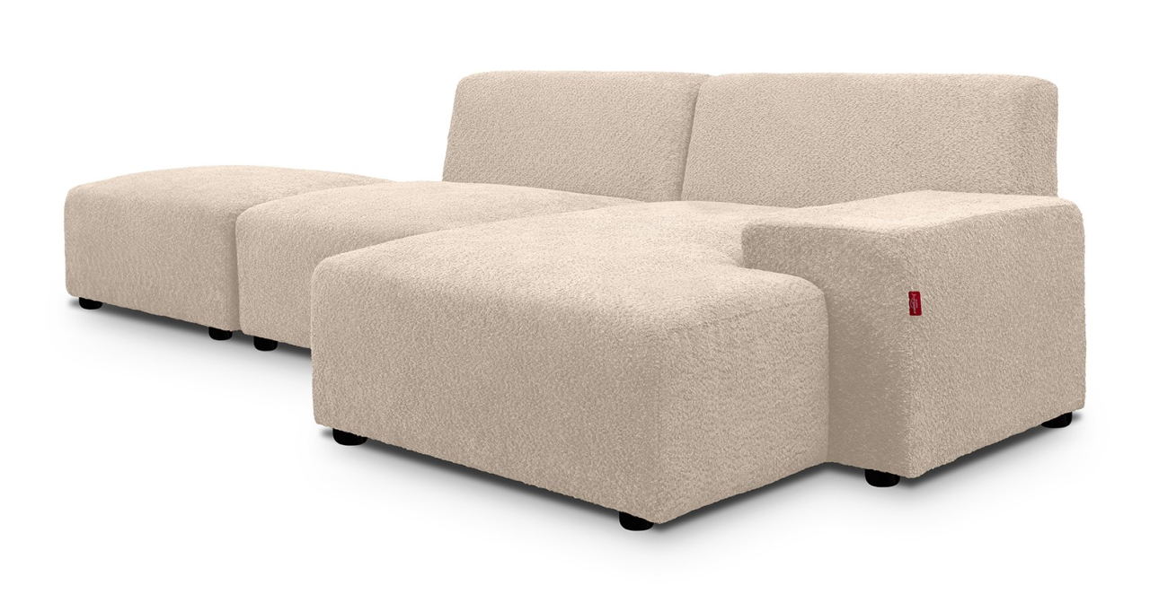 Zen canapea fixa de 2 locuri si taburet - sezlong dreapta [2]