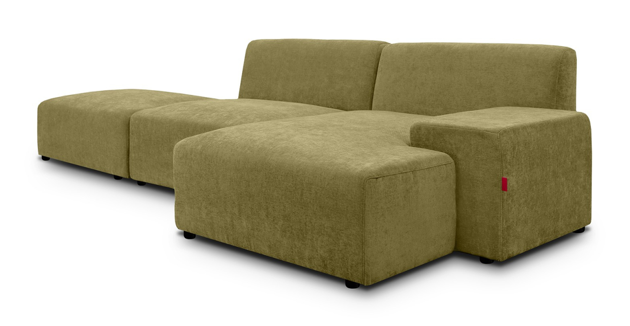 Zen canapea fixa de 2 locuri si taburet - sezlong stanga [2]