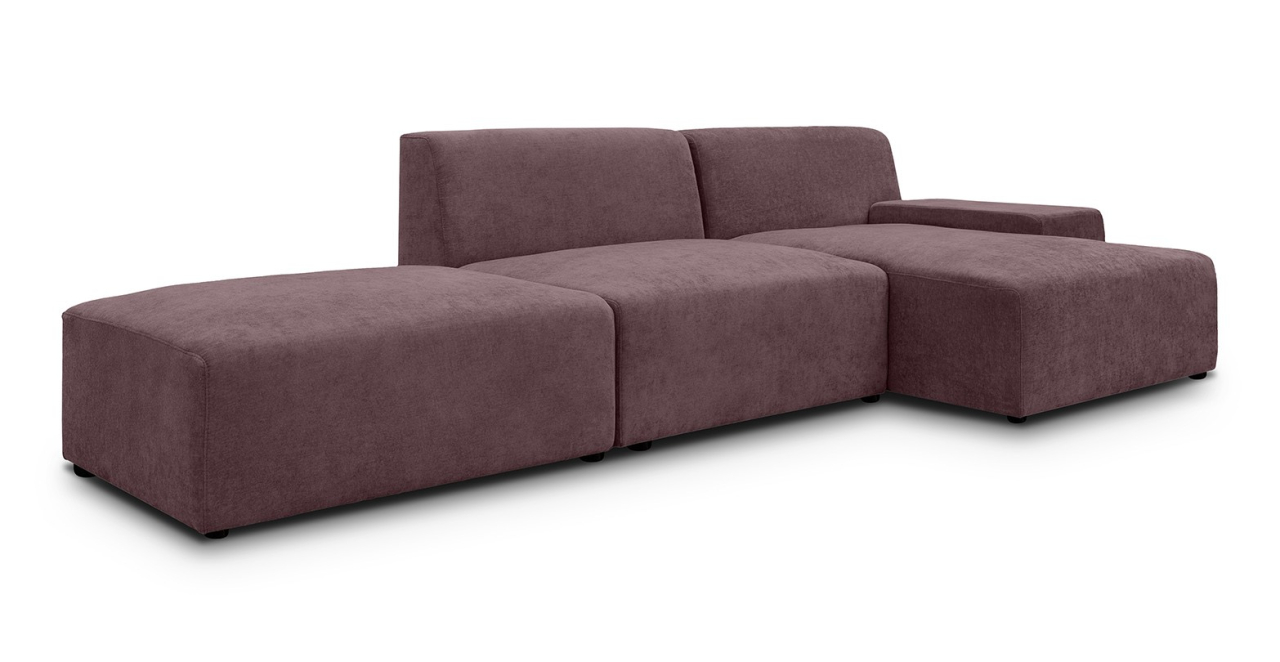 Zen canapea fixa de 2 locuri si taburet - sezlong stanga [3]