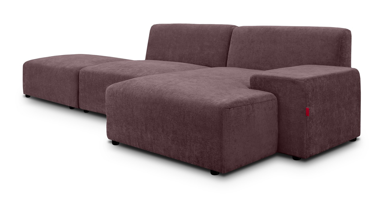 Zen canapea fixa de 2 locuri si taburet - sezlong stanga [2]