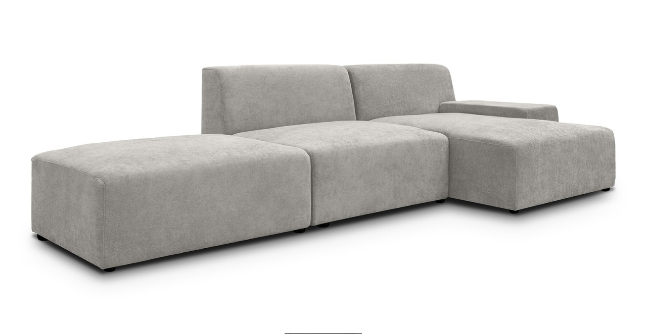 Zen canapea fixa de 2 locuri si taburet - sezlong stanga [3]