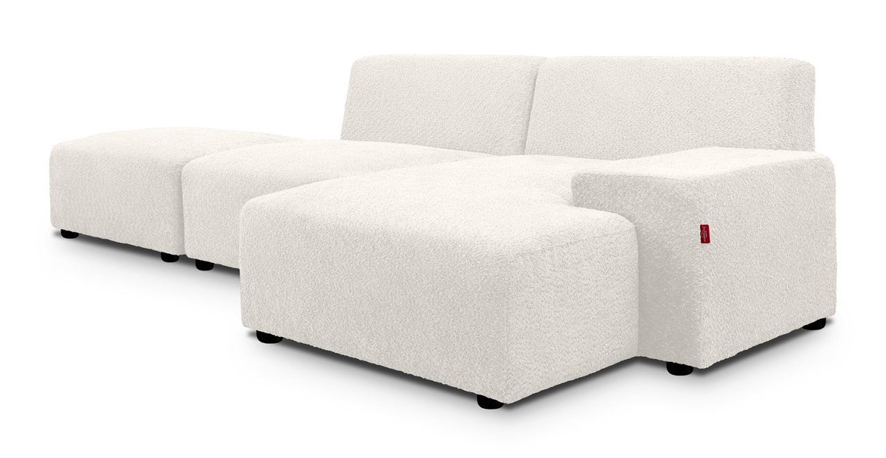 Zen canapea fixa de 2 locuri si taburet - sezlong dreapta [2]