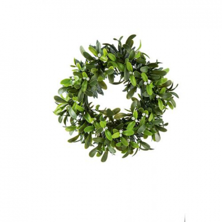 SALE % - Coronita DECO Mistle, Fibre sintetice, Verde, 30 cm