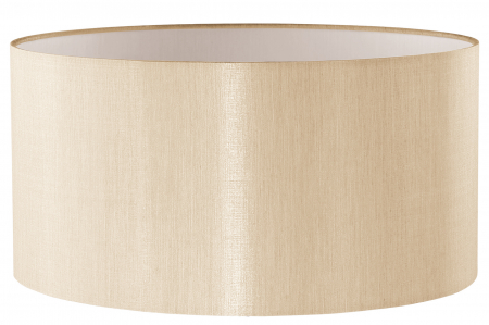 Abajur - Abajur Ez, PVC/Poliester, Bej, 50x50x48 cm