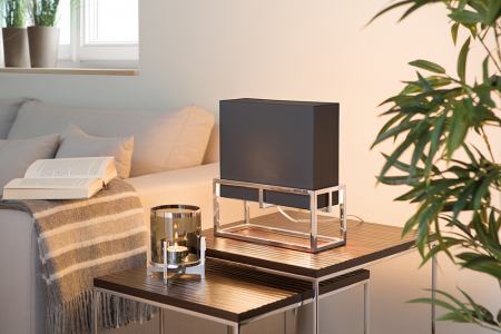 Abajur - Abajur Marlou, Fibre sintetice/Vascoza, Negru, 10x25x30 cm