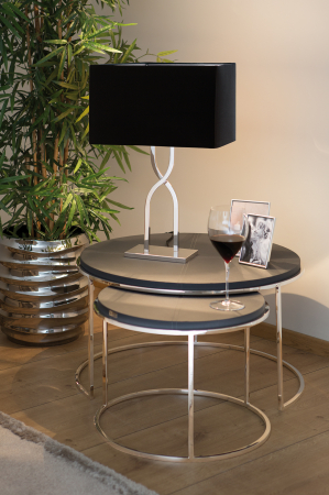 Abajur - Abajur Motion, PVC/Poliester, Negru, 21x23 cm