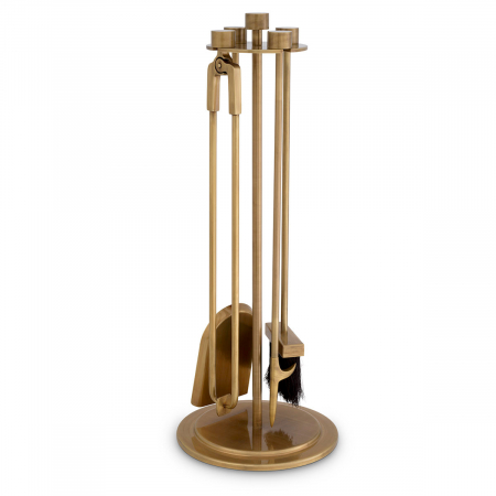 Seminee, focare si accesorii - Accesorii semineu, Lara, finisaj din alamă cu aspect vintage