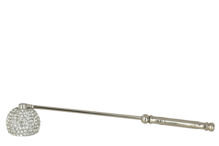 Lumanari - Accesoriu pentru stins lumanari, Aluminiu, Argintiu, 30x4x1