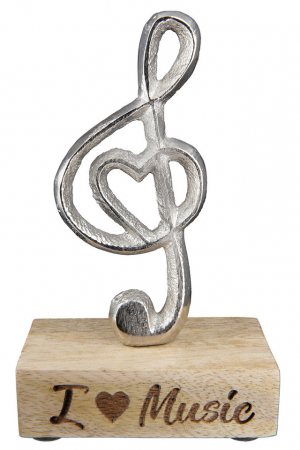 Accesorii - Aluminu Clef I love Music