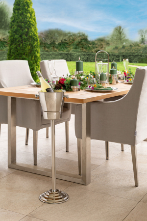 Frapiere - ALVARO, Frapiera de vin cu suport, inox, h.81 cm, d.26,5 cm