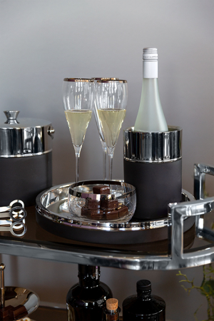 Tavi si platouri - ANDOR/ Tava, oţel inoxidabil, d.32,  h.4 cm