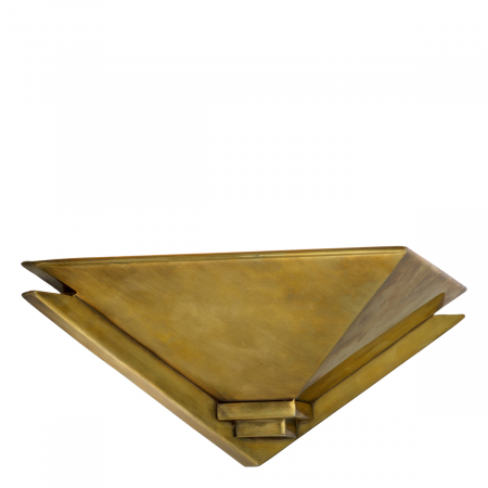 Aplice - Aplică, Augustus cu finisaj vintage din alamă, Dimensiuni: W. 33 | D. 18.5 | H. 13  