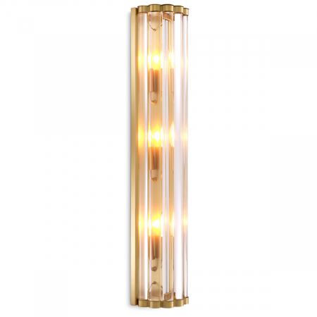 Aplice - Aplică de perete, Amalfi, finisaj din alamă cu aspect vintage