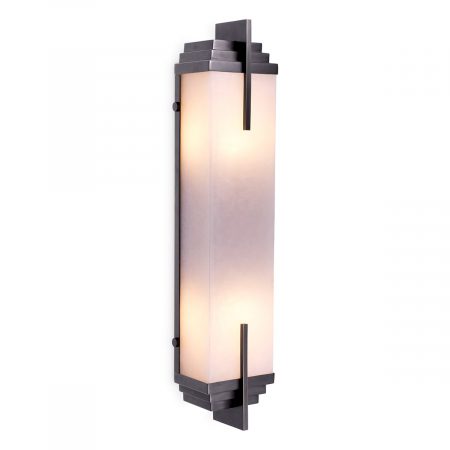 Aplice - Aplică de perete, Harman, finisaj bronz, Dims: W. 10.5 | D. 8.5 | H. 51 (CM)