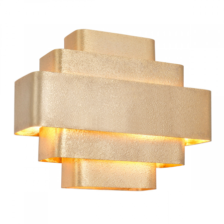 Aplice - Aplică de perete, Pegaso finisaj auriu, Dims: W. 38 | D. 12.5 | H. 31  (CM)